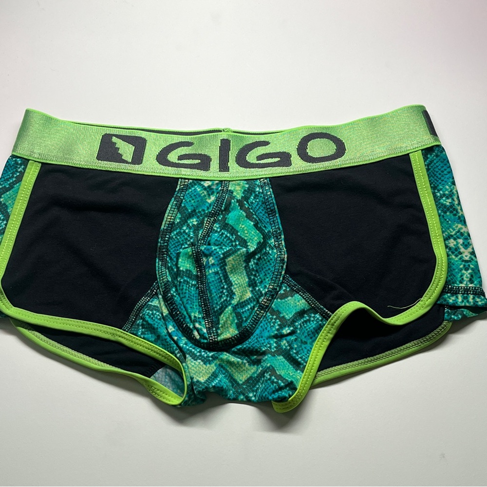 Men's Green and Black Boxer Briefs